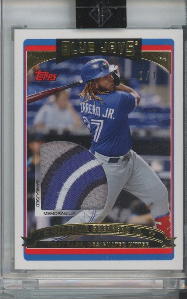 2022 Topps Transcendent VIP Vladimir Guerrero Jr PATCH RELIC #1/1 Blue Jays 2006 - Image 1 of 1