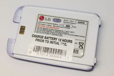 Batería de polímero de iones de litio de repuesto LG LGIP-AHFM 3.7V 950mAh LX260 AX260 UX260 Foto 1 de 2