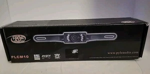 PYLE PLCM10 License Plate Mount Rear View Backup Cam.DistScale.NightVis.Black - Picture 1 of 8