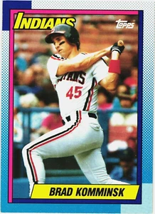 1990 - Topps -- BRAD KOMMINSK -- Card # 476 -- CLEVELAND INDIANS (Now Guardians) - Picture 1 of 2