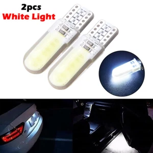 2PCS T10 COB White LED Car Canbus License Plate Light 12V Bulb 194 168 W5W - Picture 1 of 6