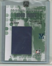 Doug Gilmour Superlative Vault 1/1 on Famous Fabrics 1000 Points. Sapphire