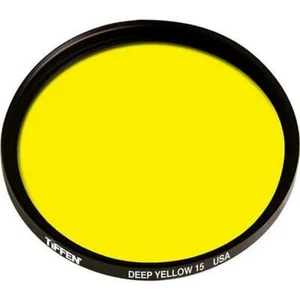 Tiffen 55mm Deep Yellow Camera Lens Filter for Black and White Photography - Picture 1 of 1