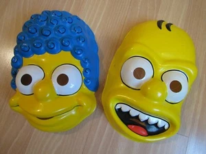 Vintage Halloween MARGE & HOMER Simpsons costume BEN COOPER USA 1989 mask RARE! - Picture 1 of 6