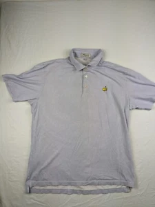 Camisa Peter Millar Masters Para Hombre L Azul Polo Rendimiento Elastizado Defecto - Imagen 1 de 9