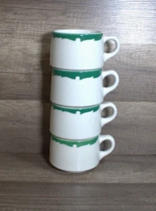VTG Shenango-Everglade Stackable Restaurant Ware-Coffee Mug-Set of 4-USA - Picture 1 of 11