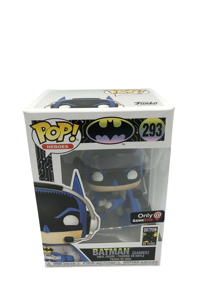 Funko Pop! Heroes: DC Comics - Batman (Gamer) Vinyl Figure (GameStop Exclusive)
