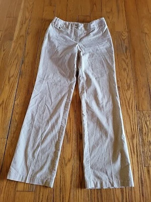 Jones New York Khaki Striped Pants Size 4 - Image 1 of 3