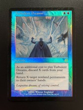 Rare Foil TURBULENT DREAMS Magic MTG TORMENT Set Blue Card 49/143 Near Mint