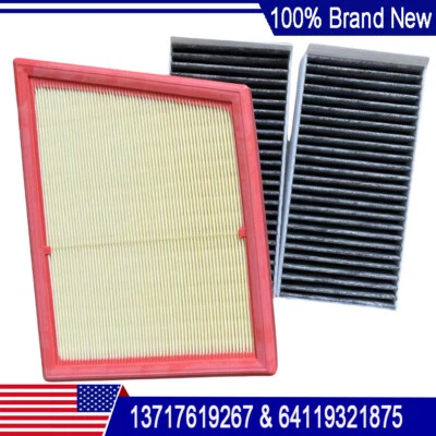 Engine & Cabin Air Filter For 2016-2022 BMW X1 2.0 13717619267&64119321875 USA - Image 1 of 4