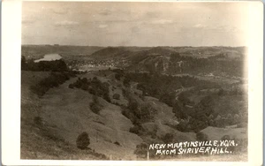 New Martinsville, West Virginia RPPC (1930s) View From Shriver Hill - Picture 1 of 3