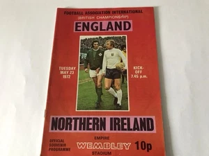 England v Northern Ireland 1972 British Championship Football Programme - Picture 1 of 3