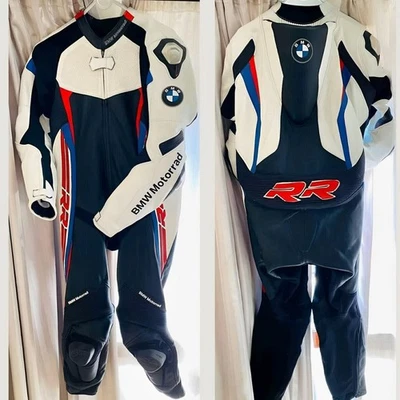 MOTORBIKE COWHIDE LEATHER SUIT MOTORCYCLE SUIT 1&2 PIECE CE APPROVED ARMOUR - Image 1 of 3