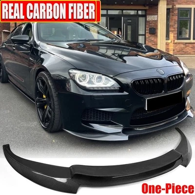 Parachoques delantero de carbono real divisores alerón labial para BMW Serie 6 F06 F12 F13 M6 Foto 1 de 4