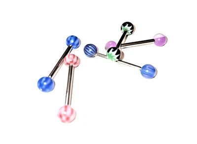 5 barras de cejas de acero inoxidable 316L Foto 1 de 4