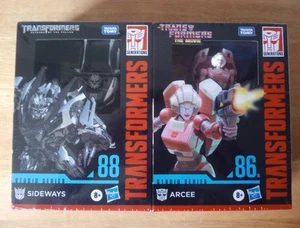 Transformers Studio Series Arcee 86 & Sideways 88 Figures: Hasbro, New, Sealed - Picture 1 of 11