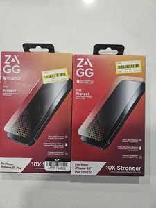 2 ZAGG InvisibleShield XTR3 Blue Light Glass Screen Protector For iPhone 15 Pro - Photo 1 sur 1