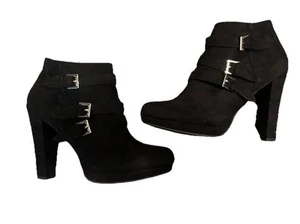 WOMEN'S REPORT *RACHAEL* BLACK BOOTIE   SIZE 8 M - Picture 1 of 12