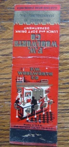 WOOLWORTH DEPARTMENT STORE MATCHBOOK COVER: HARRISBURG, PA 1940s MATCHCOVER -A23 - Picture 1 of 3