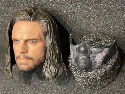 1:6 Hot Toys MMS509 Infinity War Soldado de Invierno Bucky Cabeza Esculpida con Máscara Personalizada Foto 1 de 4