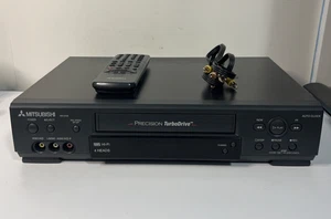 Mitsubishi HS-U448 VCR 4 Head Hi-Fi TurboDrive VHS Player w/ Remote & Cables - Picture 1 of 9