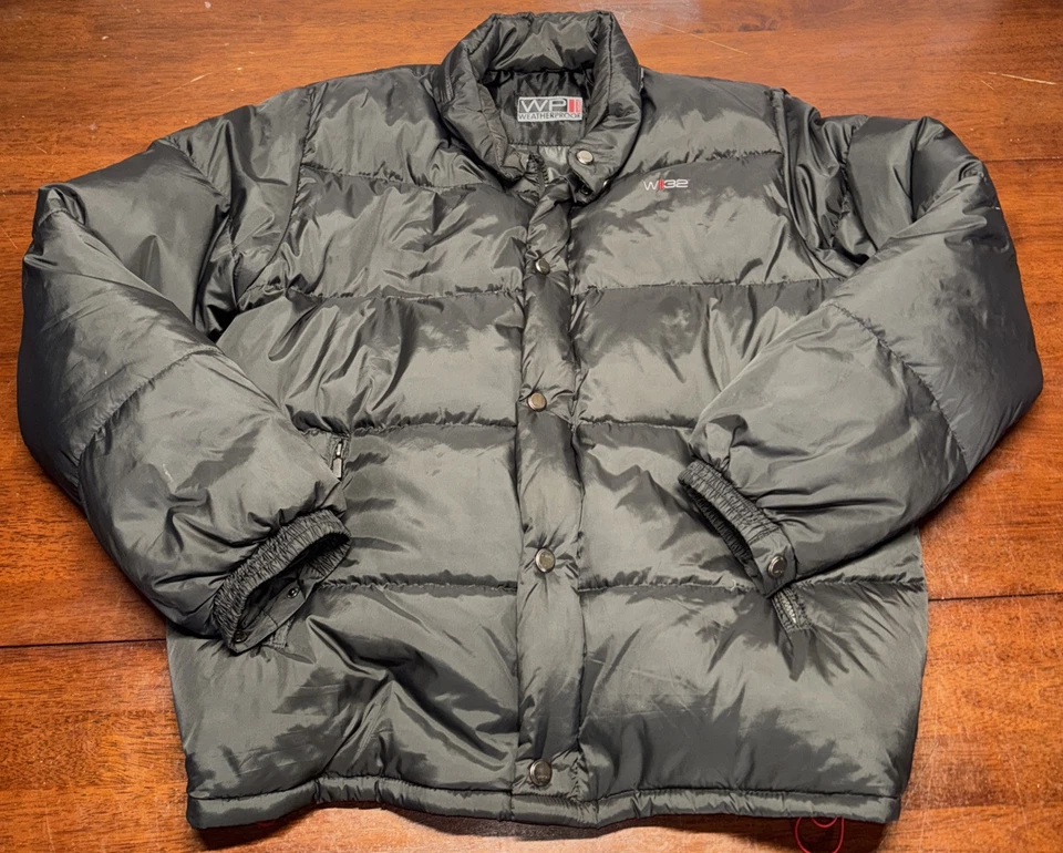 WP Weather Proof Men's Size XL Down Filled Coat Gray Skiing Snowboard - Image 1 of 4