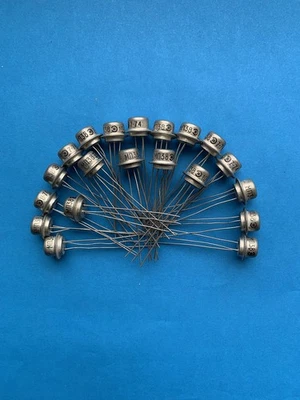 Lot 20 pcs. MP38 (МП38) NPN GERMANIUM TRANSISTOR  0.15 W 0.02A~ 154NU70, 2N193 - Image 1 of 4