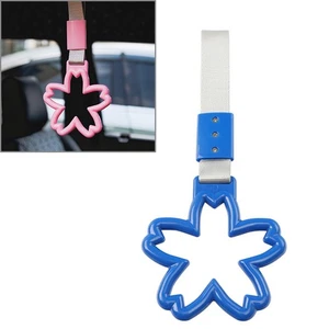 JDM Anello Fiore Metro Treno Autobus Maniglia Cinghia Mano Charm Drift Cinghie Blu - Foto 1 di 5