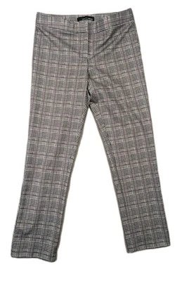 Amanda + Chelsea White, Black, Brown Geometric Print Ankle Pants Size 4 - Image 1 of 4