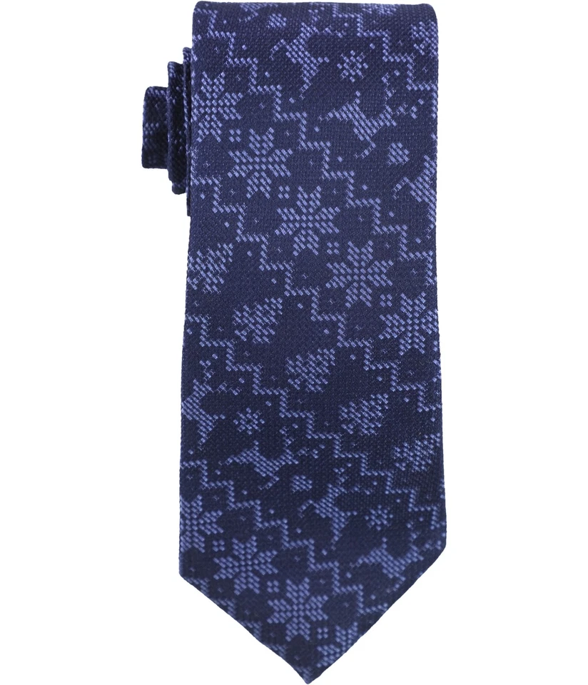 Tommy Hilfiger Mens Holiday Snowflake Self-tied Necktie, Blue, One Size - Изображение 1 из 1