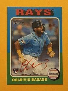 OSLEIVIS BASABE (70/75) (RED INK AUTO) ROOKIE 2024 Heritage REAL ONE AUTOGRAPH - Bild 1 von 2