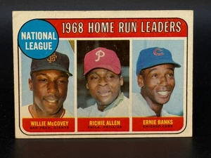 1969 Topps #6 NL Home Run Leaders McCovey Allen Banks - Picture 1 of 2