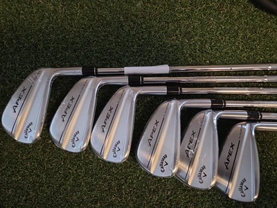 SET FERRO PLACCATO CALLAWAY APEX TI FUSION 5-PW DYNAMIC GOLD MID 115 S300 RIGIDO NUOVO - Immagine 1 di 4