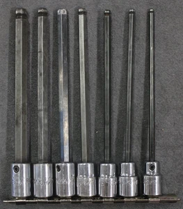 MAC TOOLS 3/8" 6" Long SAE HEX BALL DRIVER (one odd ball) - Foto 1 di 3
