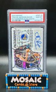 2023 Trayce Jackson-Davis PSA 10 GEM MT Pittografi Auto Bianco/25 Rookie RC - Foto 1 di 3
