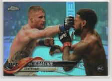 2018 Topps Chrome UFC Justin Gaethje Holo Refractor Card #71 Rookie Card RC