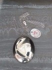 Stephen B Silver 925 Necklace Silverwave Solid Perfume Locket VINTAGE UNUSED FAS