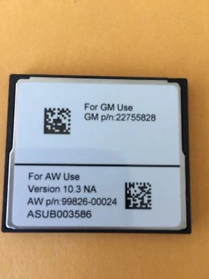 2011 12 13 2014 CADILLAC ESCALADE NAVIGATION CF CARD VERSION 22755828 10.3 OEM  - Image 1 of 4
