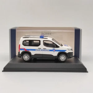 1/43 Norev Peugeot Rifter 2019 Police Municipale Diecast Models Car Collection - Picture 1 of 7