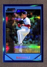 2007 Bowman Draft Chrome Picks Blue Refractor #BDPP69 Clay Buchholz /199