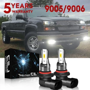 For Chevy Silverado 1500 2500 HD 2003-2005 2006 9145 LED Fog Driving Light Bulbs - Picture 1 of 10