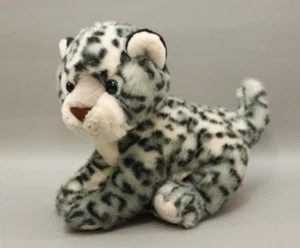 Aurora Snow Leopard 8" Plush Gray White Blue Eyes Stuffed Animal Toy 2016 - Picture 1 of 7