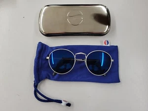Vintage Pepsi-Cola Blue Sunglasses With Original Metal Hard Case And Soft Bag  - Picture 1 of 14