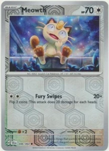 Meowth 048/064 Reverse Holo Shrouded Fable SFA Pokemon Card NM - Bild 1 von 1