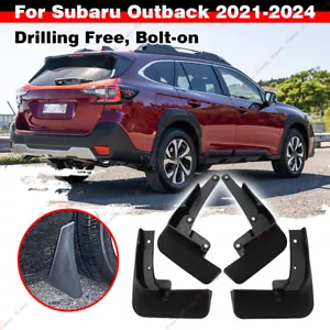 4X Front & Rear Mud Flaps Mudguards Splash Guards For Subaru Outback 2021-2024 - Foto 1 di 4