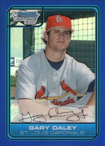 2006 (CARDINALS) Bowman Chrome Draft Draft Picks Blue Refractors #13 Gary Daley