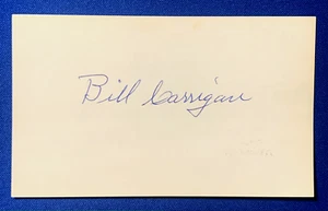 Bill Carrigan Autographed 3x5 Index Card Boston Red Sox 3x World Series Champion - Picture 1 of 3