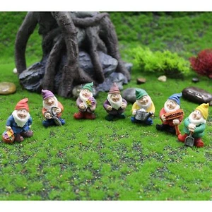 7PCS Fairy Garden Gnome Miniatures Kit for Decoration - Picture 1 of 6