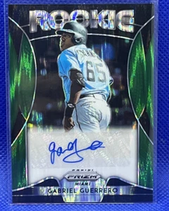 2019 Panini Prizm Rookie Auto Gabriel Guerrero Green Shock 3/5 - Picture 1 of 2