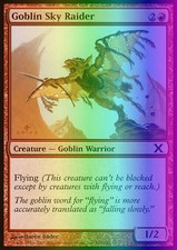 Magic the Gathering MTG Goblin Sky Raider (210) Tenth Edition   LP FOIL